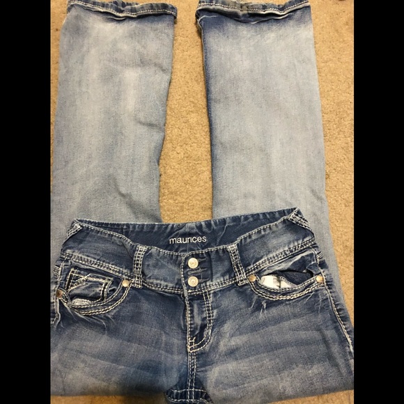 Maurices Denim - Maurices distressed flare jeans